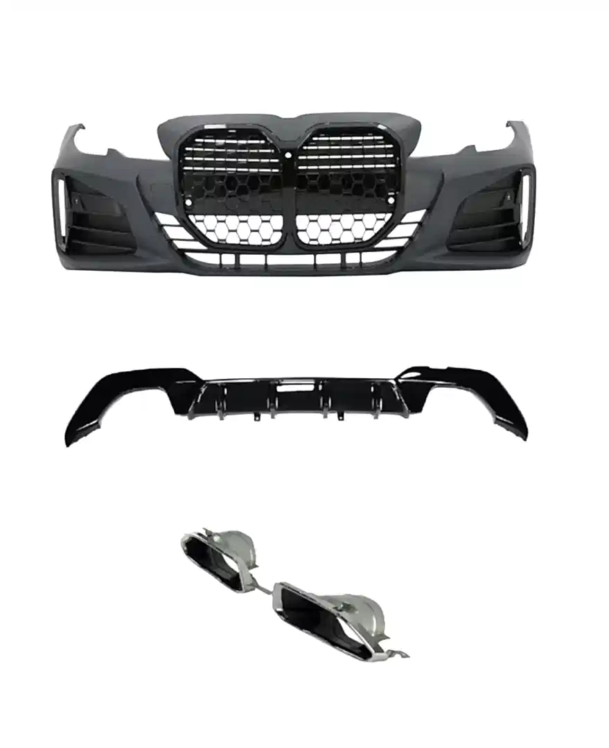 3 SERISI G20 IÇIN UYUMLU G22 DÖNÜSÜM BODY KIT (PIANO BLACK ÇERÇEVELI)