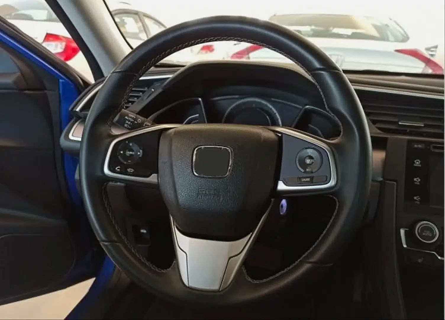 CIVIC FC5 2016-2020 IÇIN UYUMLU DIREKSIYON ALT PARÇA TEKLI SILVER YAZISIZ