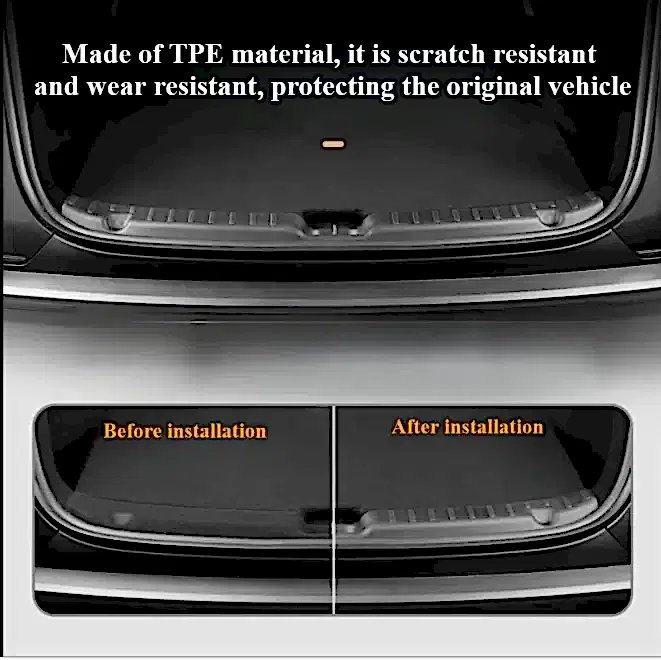 TESLA MODEL Y VE JUNİPER İÇİN UYUMLU ARKA BAGAJ EŞİK KORUMA KAPLAMASI